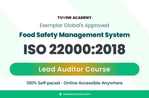 TUV SW Academy is offering Food safety Management ISO 22000 Lead Auditor Training Course online