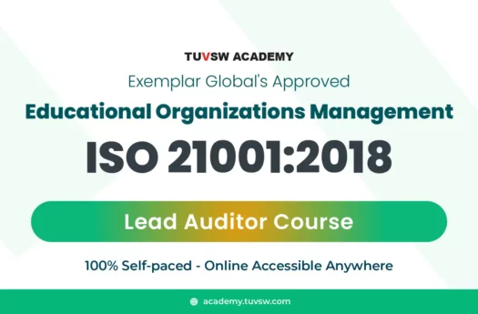 TUV SW Academy is offering Educational organizational ISO 21001 Lead Auditor Training Course online