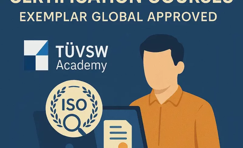 Online ISO Auditor Certification Courses by TUVSW Academy approved Exemplar global